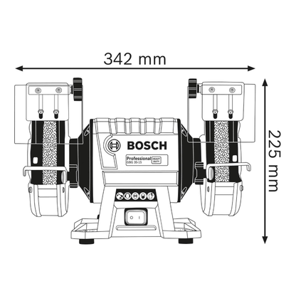 BOSCH GBG 35-15 DOUBLE WHEEL BENCH GRINDER 350W 220V
