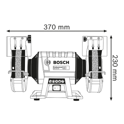 BOSCH GBG 60-20  DOUBLE WHEEL BENCH GRINDER 600W 220V