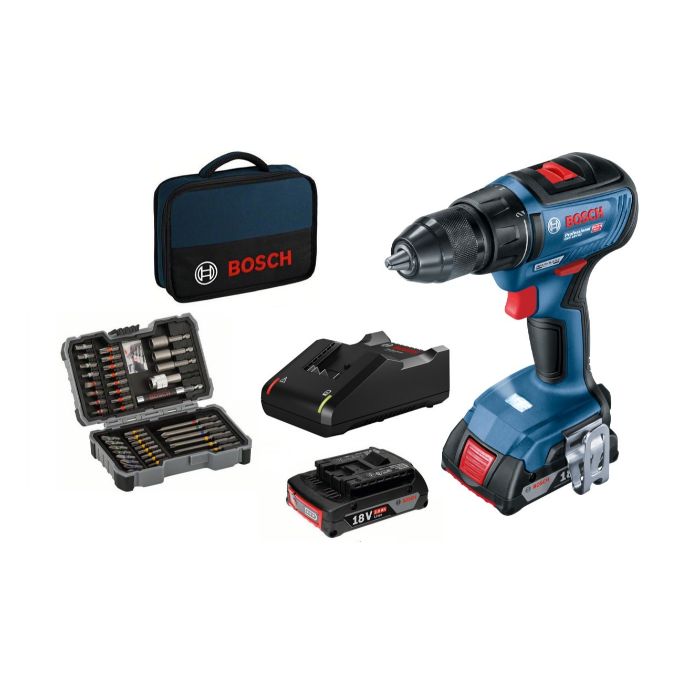 BOSCH GSB 18V-50 FULL KIT 18V CORDLESS IMPACT DRILL