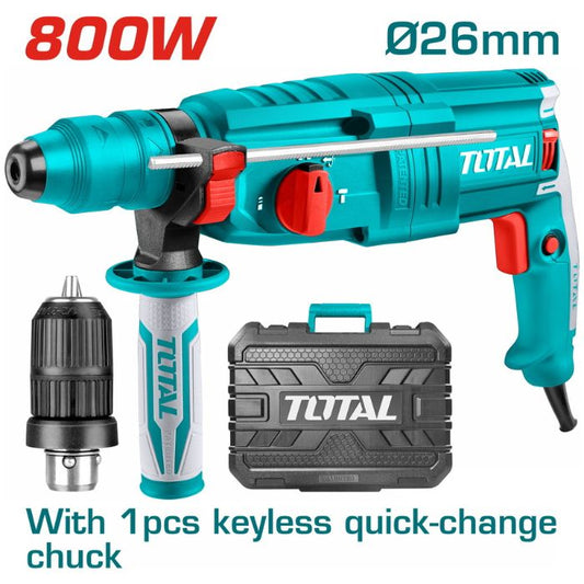 TOTAL ROTARY HAMMER 26MM 3 FUNCTIONS WITH EXTRA CHUCK