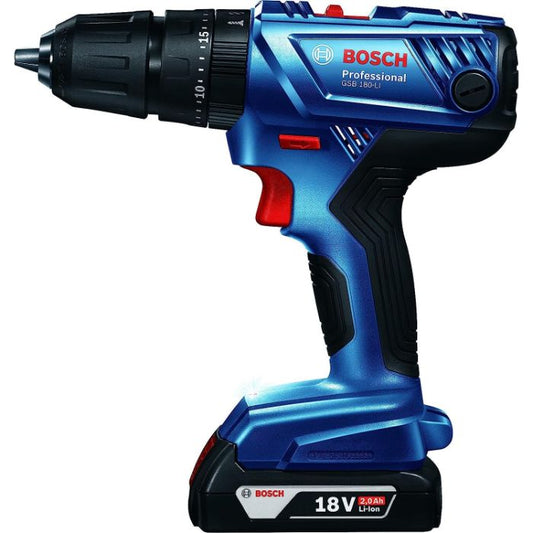 BOSCH GSB 180-LI FULL KIT & ACCESSORIES 18V CORDLESS IMPACT DRILL