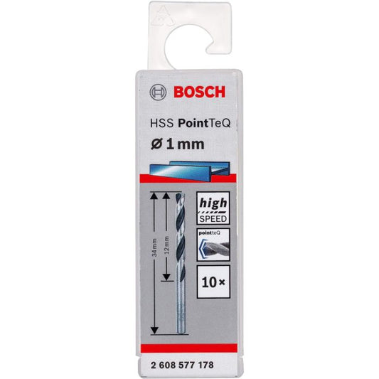 BOSCH METAL DRILL BITS HSS POINTTEQ