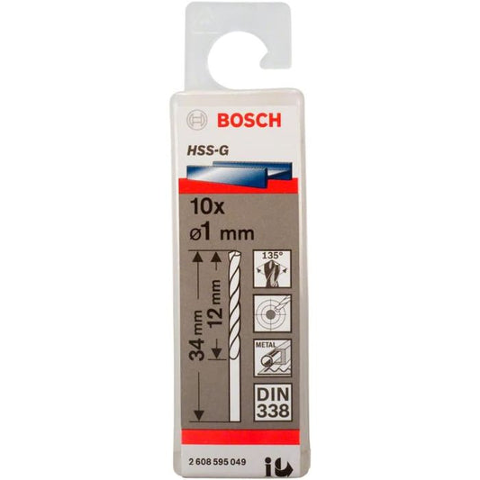 BOSCH METAL DRILL BITS HSS-G