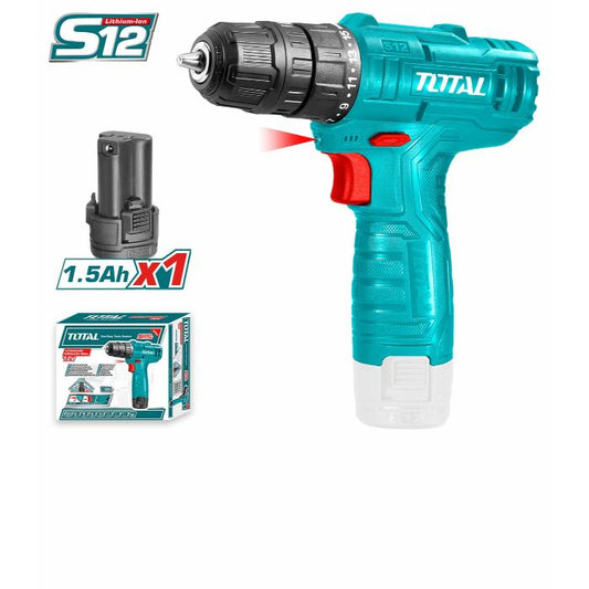 TOTAL LITHIUM-ION CORDLESS DRILL 12V SINGLE BATTERY TDLI12415