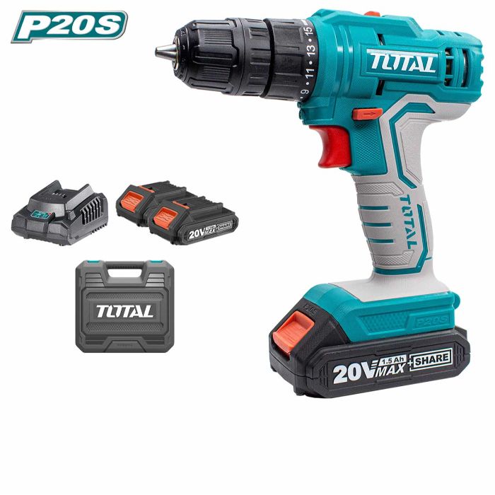 TOTAL LITHIUM-ION CORDLESS DRILL 20V