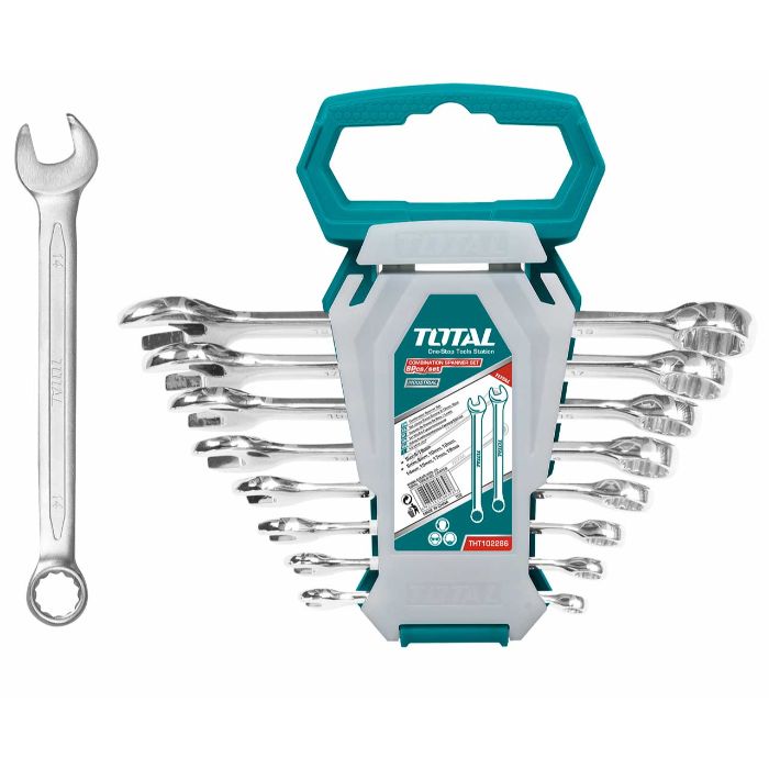 TOTAL COMBINATION SPANNER SET 8PCS