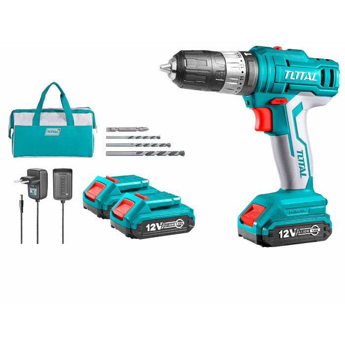 TOTAL LITHIUM-ION IMPACT DRILL 12V